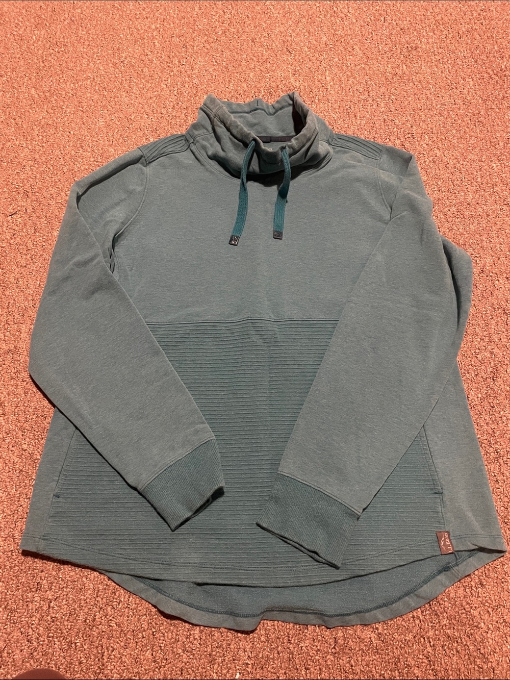 L.L. Bean Women's Teal Cowl Neck Pullover Sweater